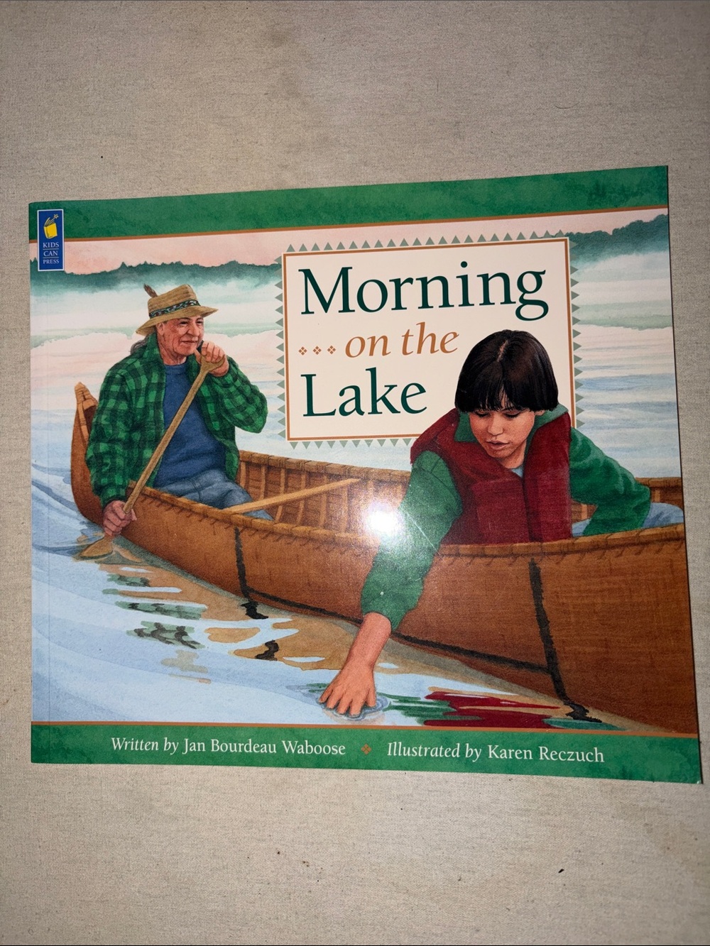 Kids. Morning on the Lake Illustrated Children's Book - Green and Red Cover